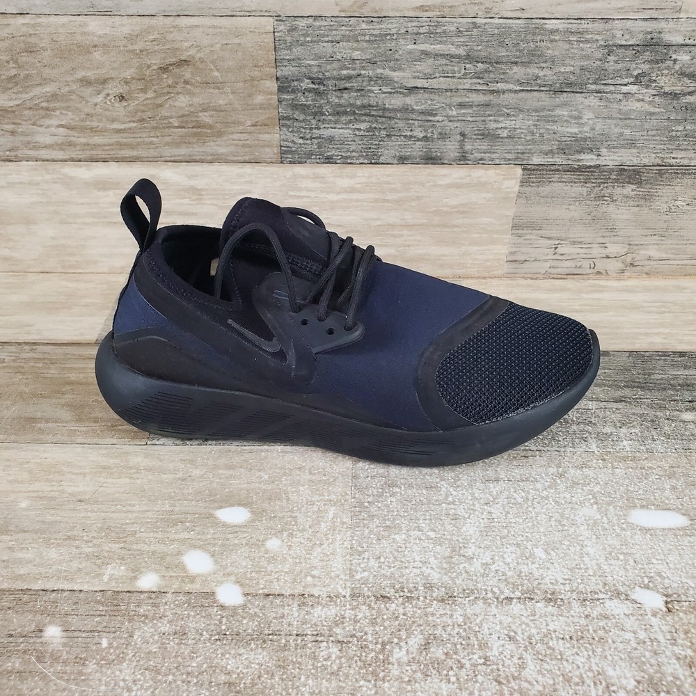 Nike Lunarcharge Essential Womens Shoe Sz 8 Running Navy Lace up Low Top Sneaker